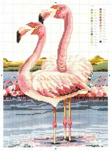 Схема Картина "Фламинго"