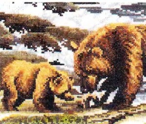 Картина "Бурые медведи"