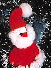 Связанный крючком Дед Мороз